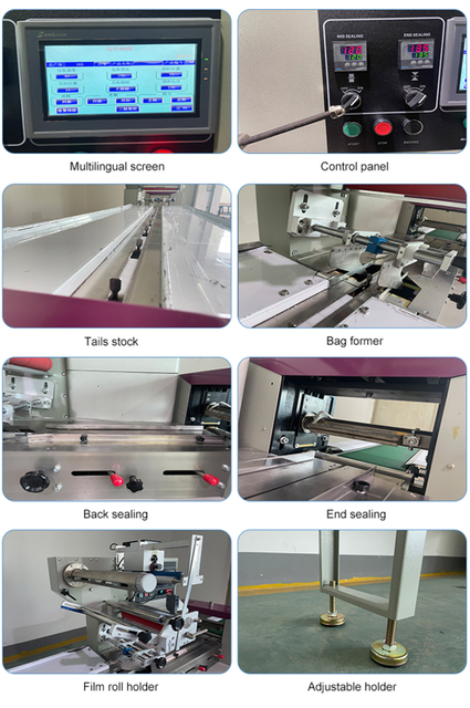 Machine d'emballage d'oreillers pour produits médicaux oraux jetables